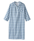 Men's Open Back Collared Nightgown