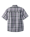 Magnetic Buttons Men's Short Sleeve Shirt