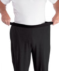 Mens Arthritis Easy Grip Wide Leg Pull On Pants - Clearance