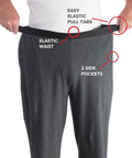 Mens Arthritis Easy Grip Wide Leg Pull On Pants - Clearance