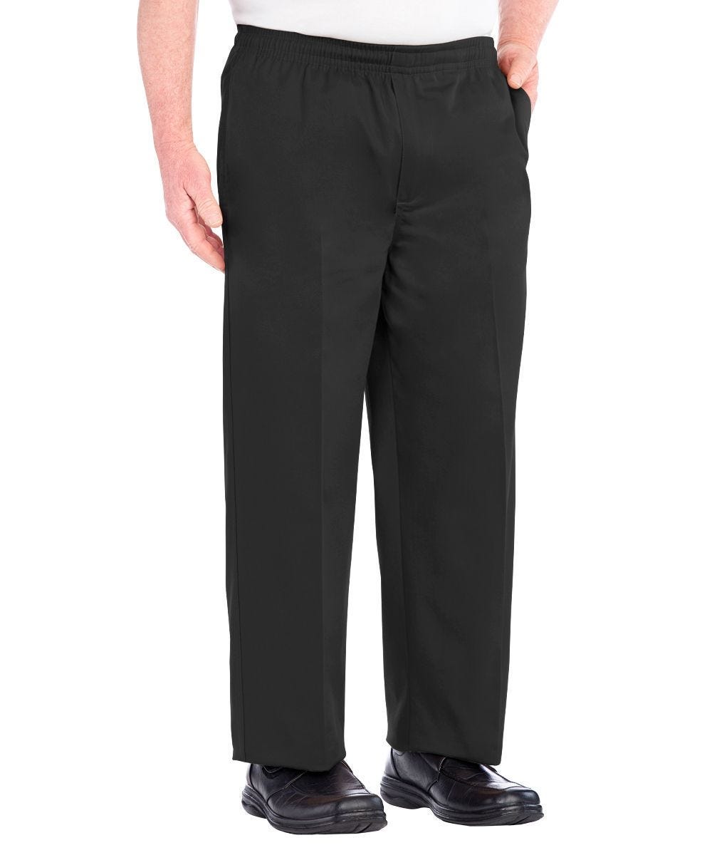 Regular Mens Cotton Elastic Waist Pant - Clearance - Silverts 1