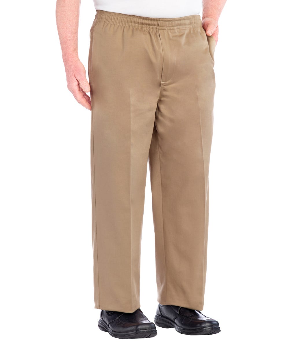 Regular Mens Cotton Elastic Waist Pant - Clearance