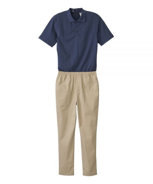 Men's Stay Dressed Jumpsuit with Short Sleeve Polo Shirt - Clearance
