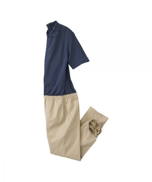 Men's Stay Dressed Jumpsuit with Short Sleeve Polo Shirt - Clearance