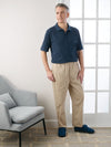 Men's Stay Dressed Jumpsuit with Short Sleeve Polo Shirt