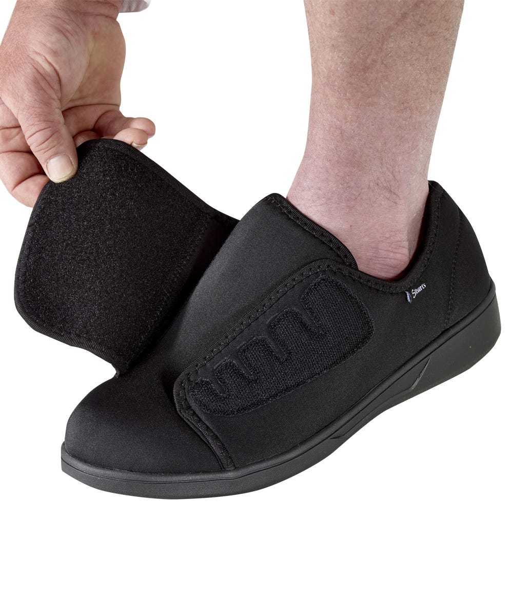 Men’s Protective Easy Close Shoes – Adjustable Fit (Regular to Extra Wide)
