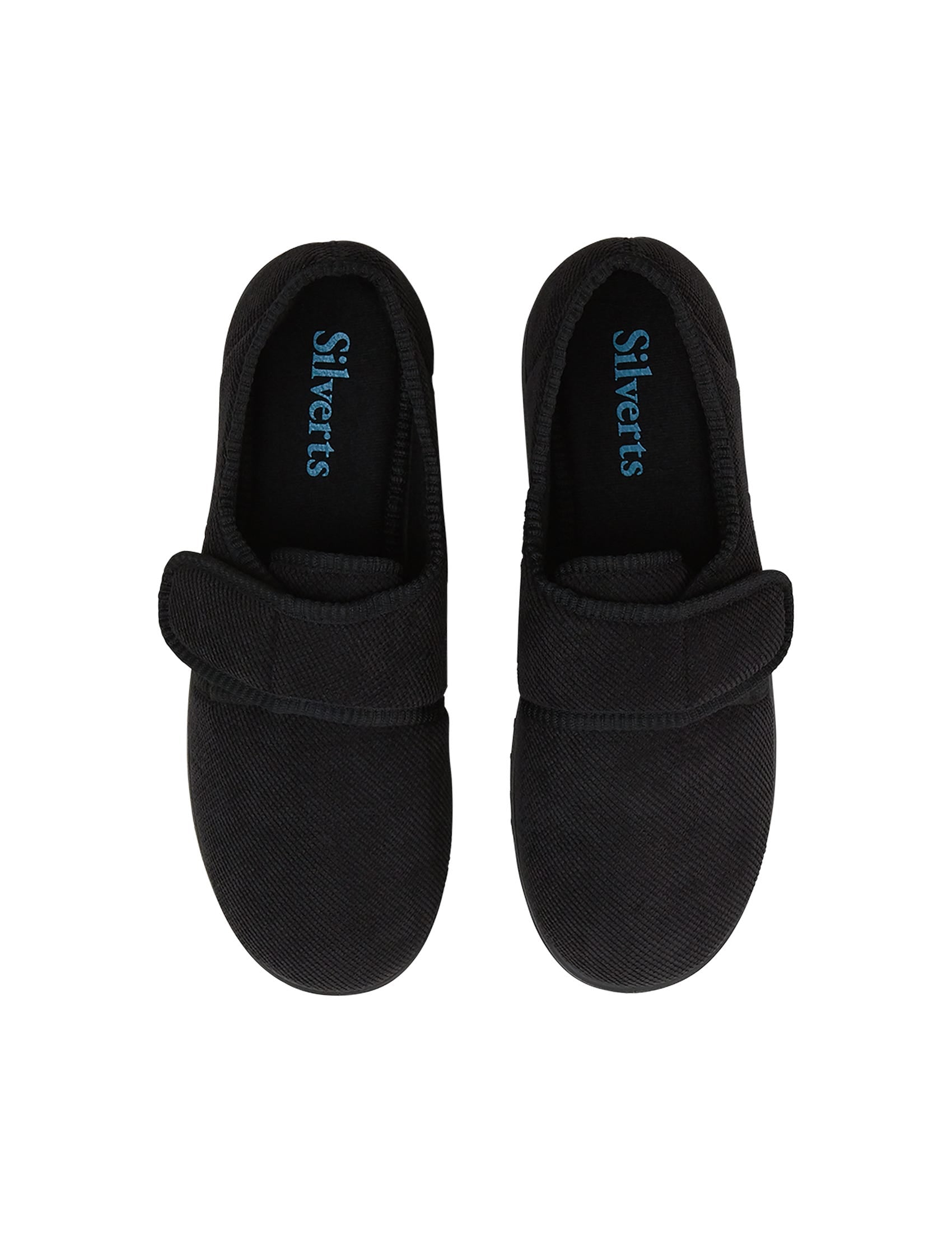 Men’s Soft Slippers with Easy Closures – Adjustable Fit (Regular to Extra Wide)