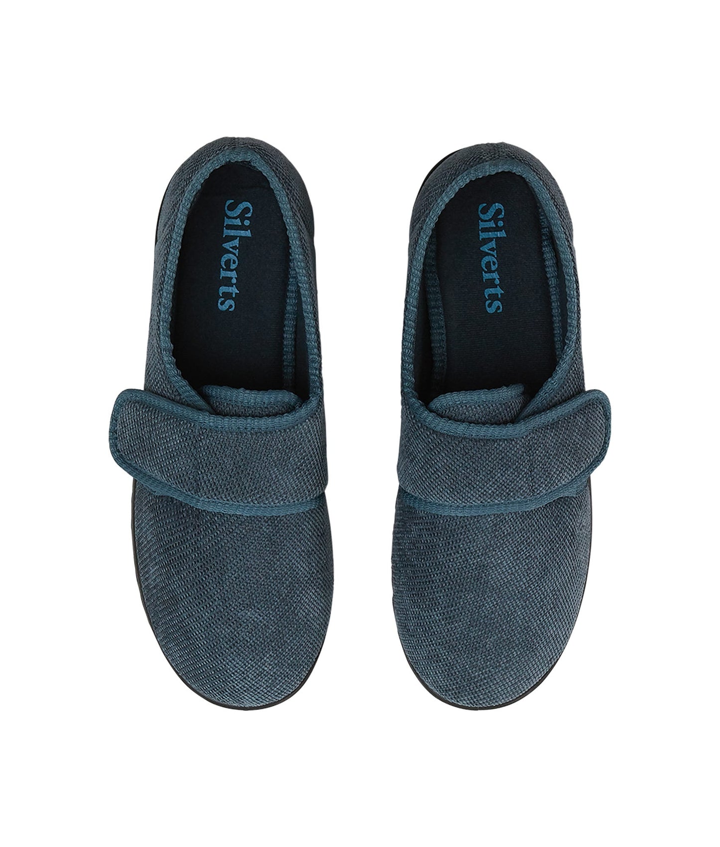 Men’s Soft Slippers with Easy Closures – Adjustable Fit (Regular to Extra Wide)