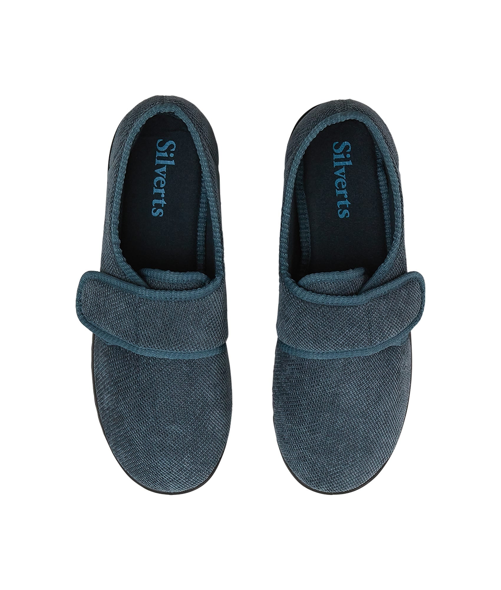 Men’s Soft Slippers with Easy Closures – Adjustable Fit (Regular to Extra Wide)