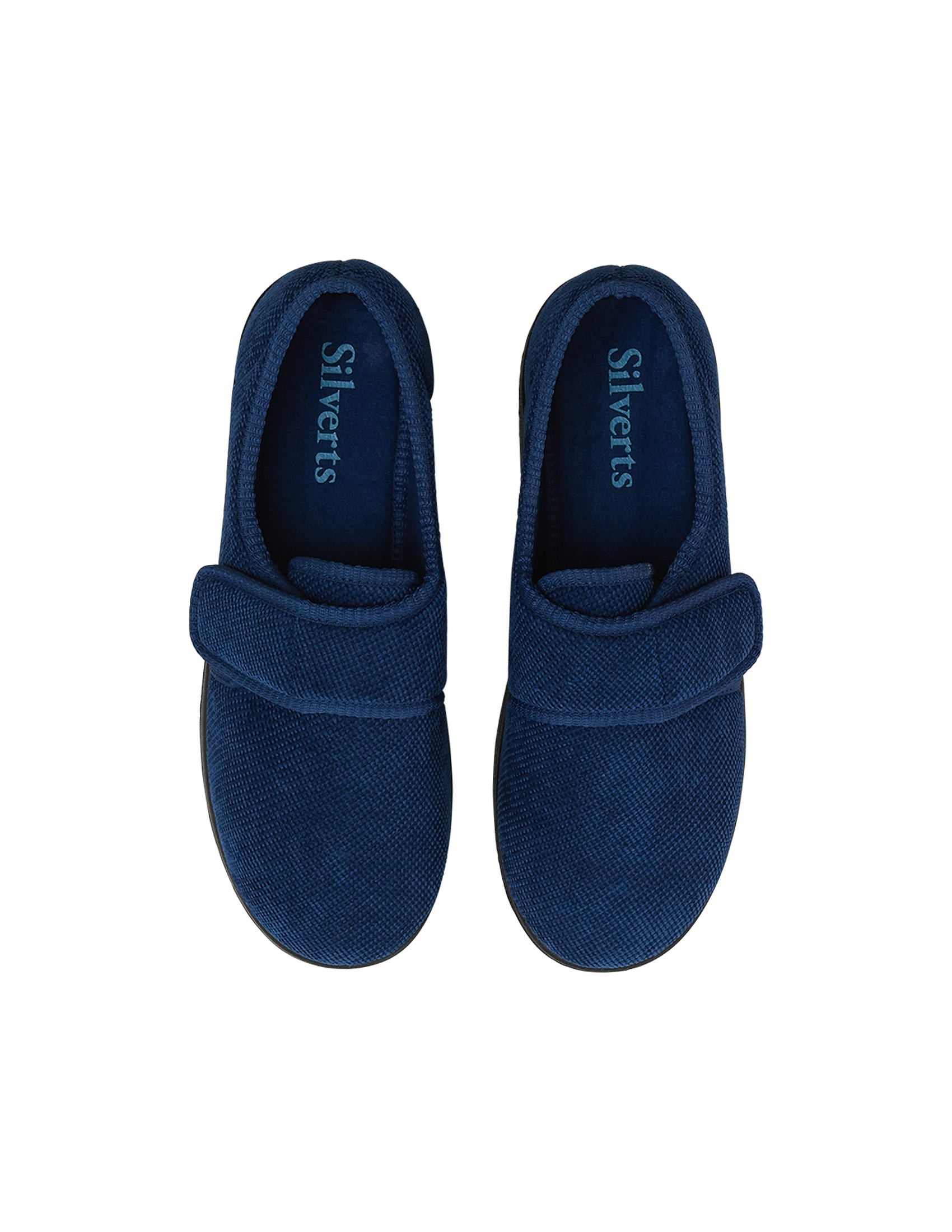 Men’s Soft Slippers with Easy Closures – Adjustable Fit (Regular to Extra Wide)
