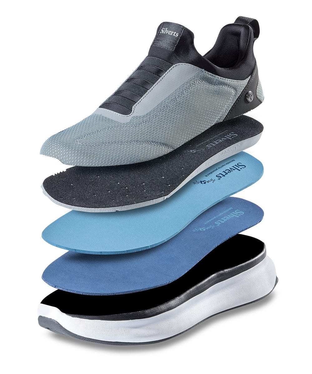 Men’s Slip-On Sneakers – Adjustable Fit (Regular to Extra Wide)