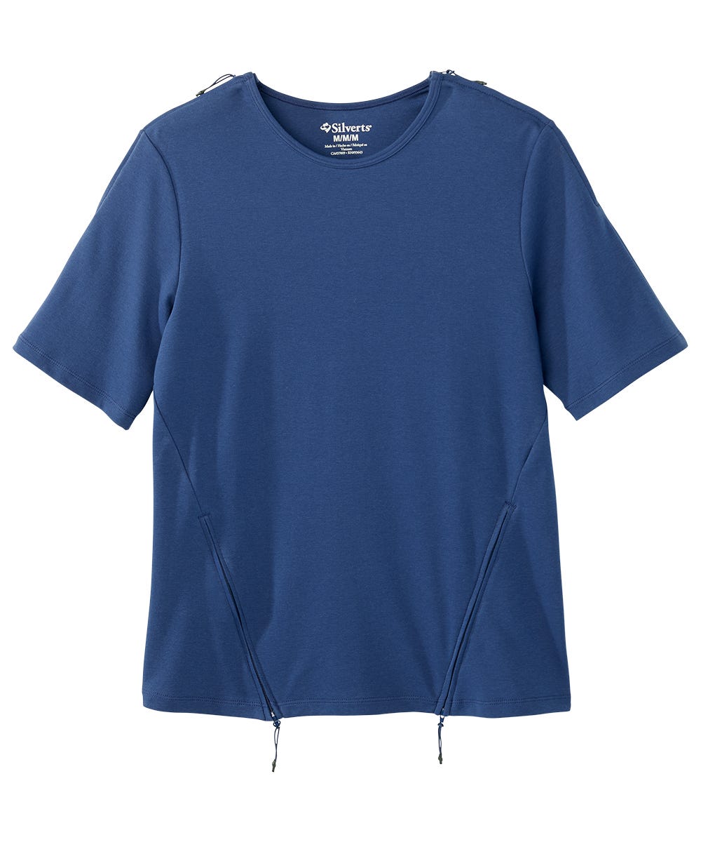 Women's Post Surgery Zipper Closure Recovery Top