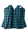 Men's Open Back Top & Pull-On Pant Flannel Pajama Set