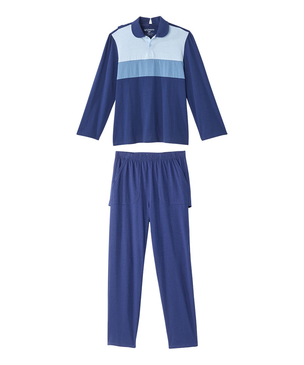 Women's Open Back Long Sleeve Polo & Open Back Pant Set