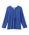 Women's Open Back Pleated Panel Top