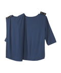 Women's Open Back V-Neck Embellished Top