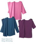 Women's Open Back Top Basics Bundle - 3 Styles